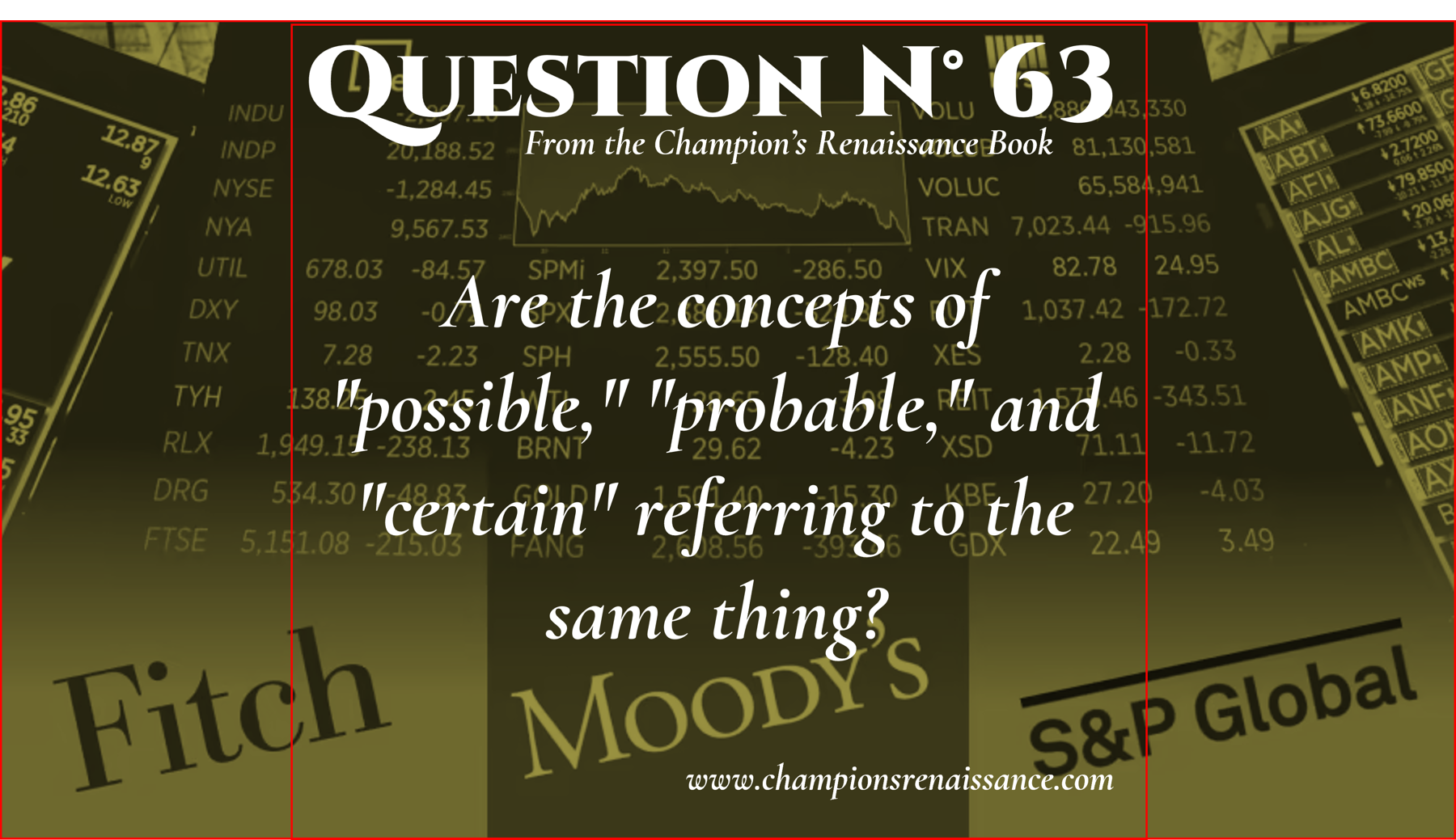 Q-63: CERTAINTY